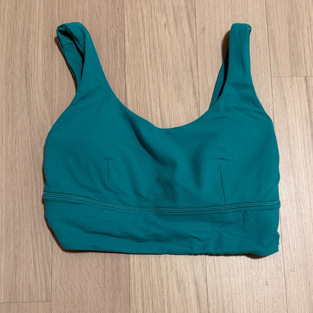 Lululemon Kelly Green Long Line sports bra